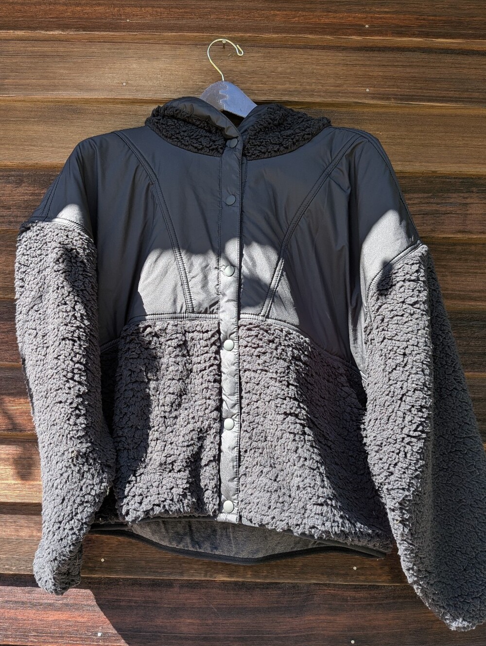 PrAna Polar Escape Warm Cozy Sherpa Climbing Hiking Full Snap Jacket Medium